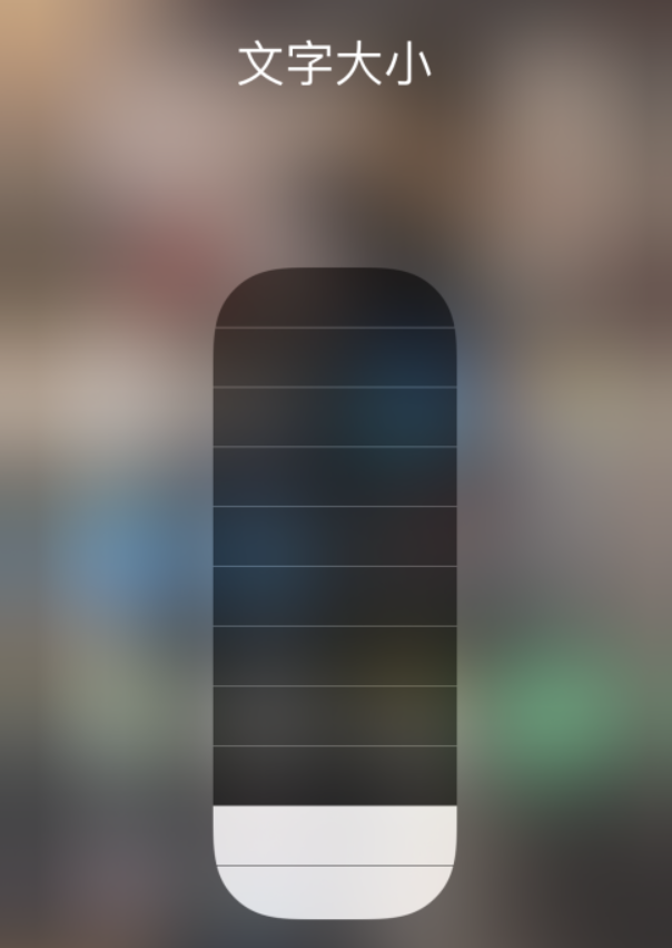 广平苹果手机维修分享小技巧：在 iPhone 控制中心快速调节字体大小 